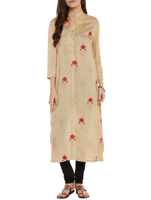 a-line printed kurta - 14724270 - Very Small Image - 1