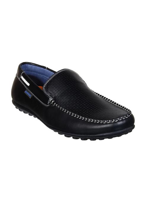 black leather slip on loafer - 14724301 - Very Small Image - 1