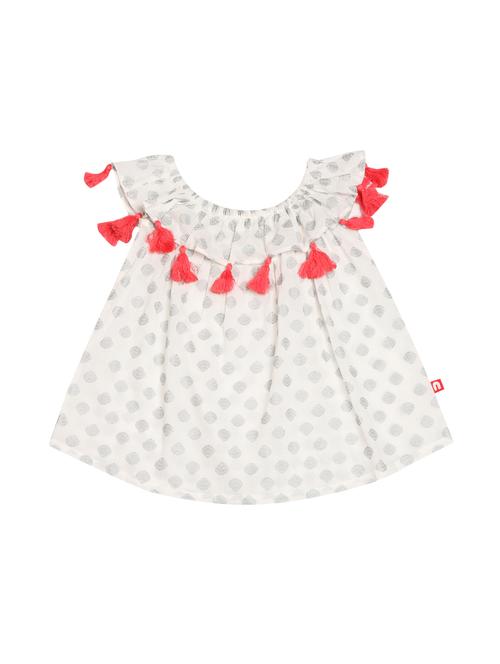 tassel detail ruffled top - 14724446 - Very Small Image - 1