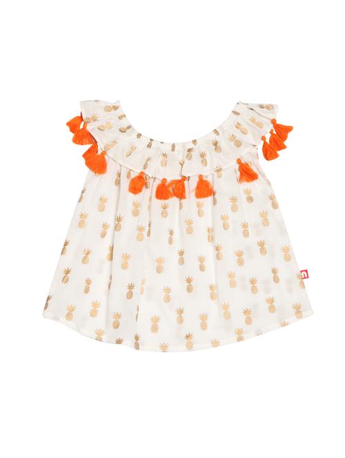 tassel detail ruffled top - 14724447 - Very Small Image - 1