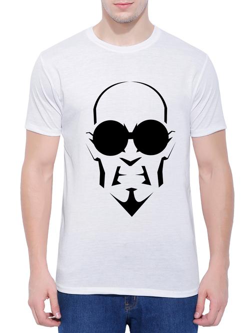 white cotton chest print tshirt - 14727986 - Very Small Image - 1