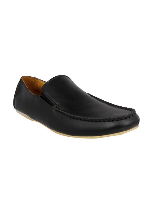 black leather slip on loafer - 14728350 - Very Small Image - 1