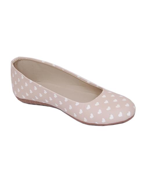 beige faux leather slip on ballerina - 14730000 - Very Small Image - 1