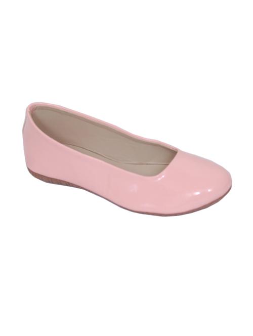pink faux leather slip on ballerina - 14730002 - Very Small Image - 1