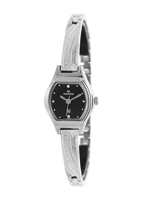 maxima black dial analog watch for women - 20586bpli - 14730401 - Very Small Image - 1