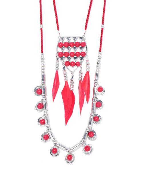 red metal tribal necklace - 14730545 - Very Small Image - 1