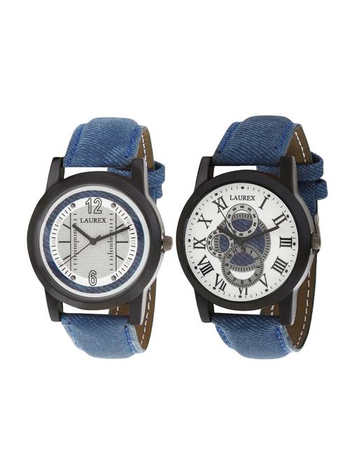 laurex analog round casual wear watches for men combo-lx-003-006 - 14731964 - Very Small Image - 1