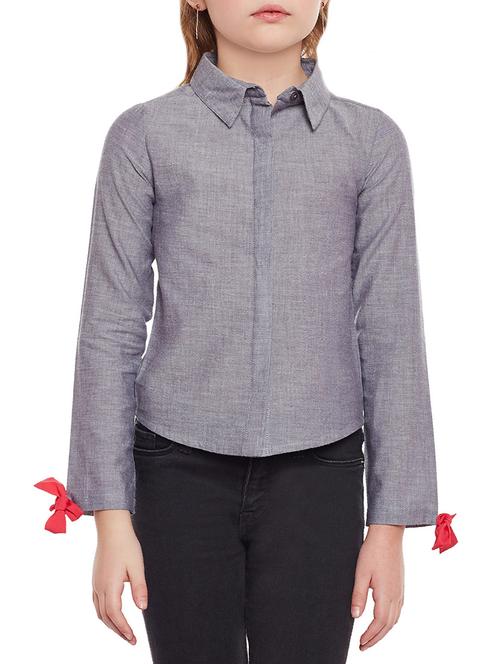 grey cotton shirt - 14734098 - Very Small Image - 1