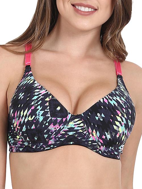 multi colored printed bra - 14734953 - Very Small Image - 1
