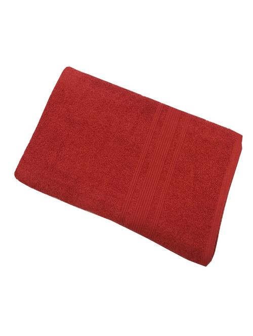 red super soft and fluffy bath towel - 14735213 - Very Small Image - 1