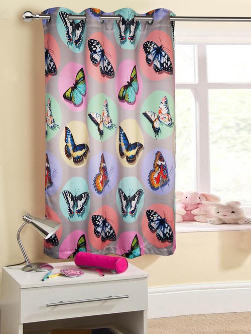 digital kids butterflies window curtain - 14735312 - Very Small Image - 1