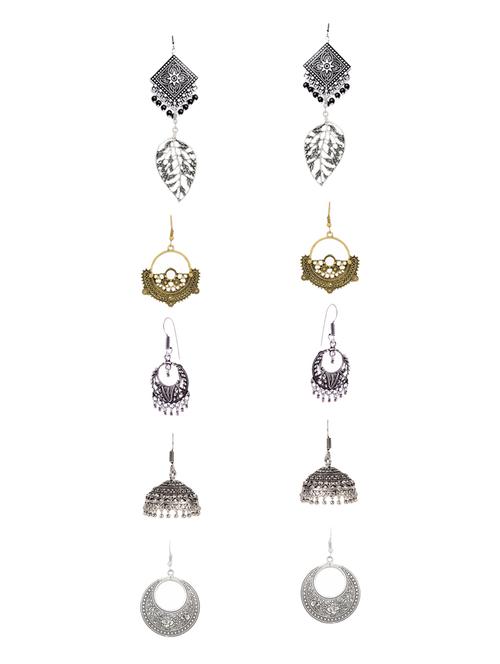 multi colored metal drop earring - 14735799 - Very Small Image - 1