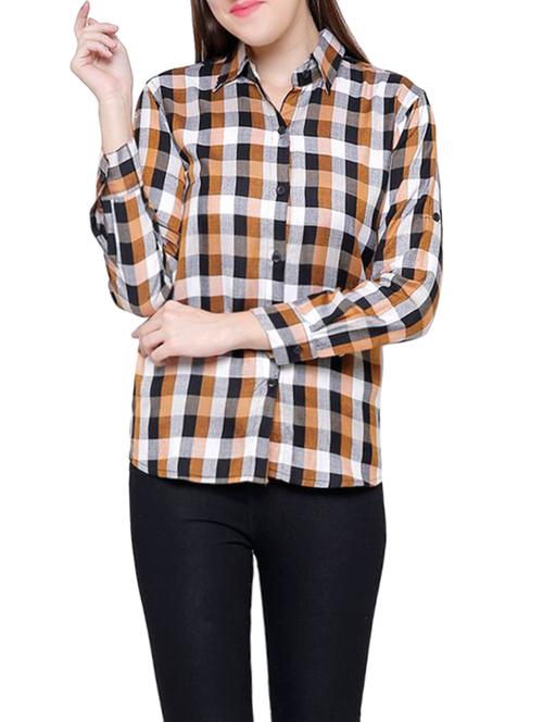 multi colored checkered shirt - 14737041 - Very Small Image - 1
