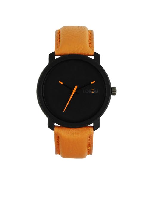 lorem fancy black color designer dial analog watch for boys and men's - 14739512 - Very Small Image - 1