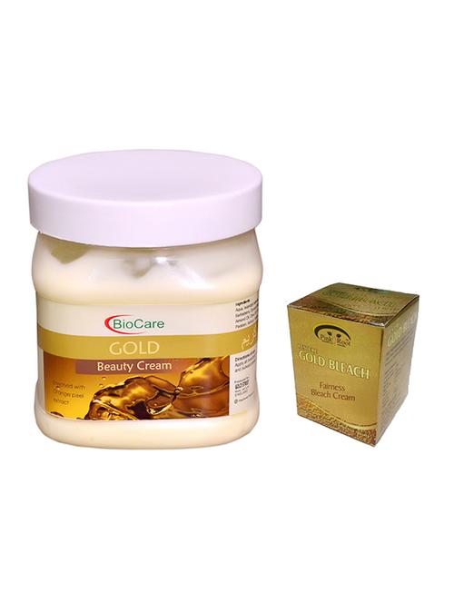 biocare gold beauty cream 500ml and pink root gold bleach 50gm pack of 2 - 14739568 - Very Small Image - 1