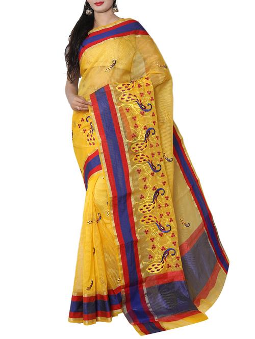 conversational embroidered saree with blouse - 14740386 - Very Small Image - 1