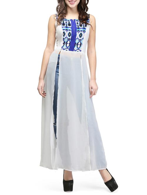 boat neck printed tunic - 14743151 - Very Small Image - 1