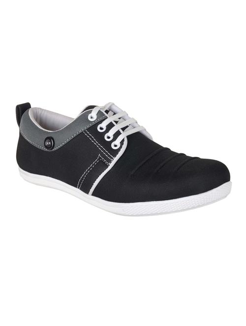 black canvas lace up sneaker - 14746071 - Very Small Image - 1