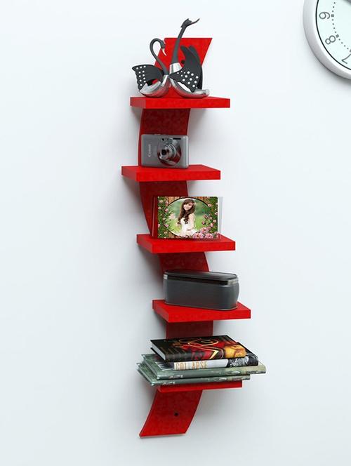 wall shelf rack curve shape 5 tier - 14746142 - Very Small Image - 1