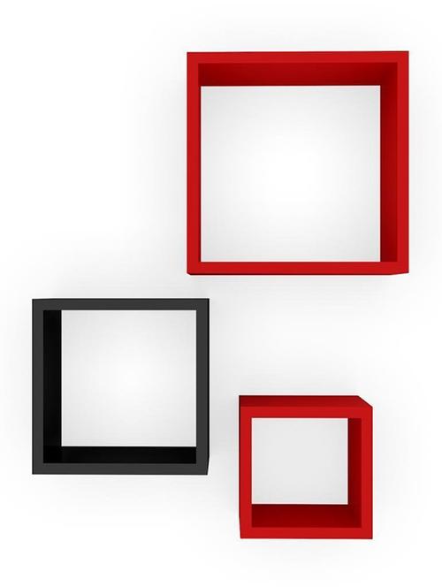 nesting square wall shelf set of 3 shelves - 14746176 - Very Small Image - 1