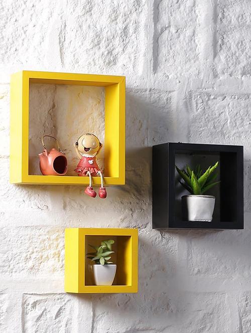 nesting square wall shelf set of 3 shelves - 14746190 - Very Small Image - 1