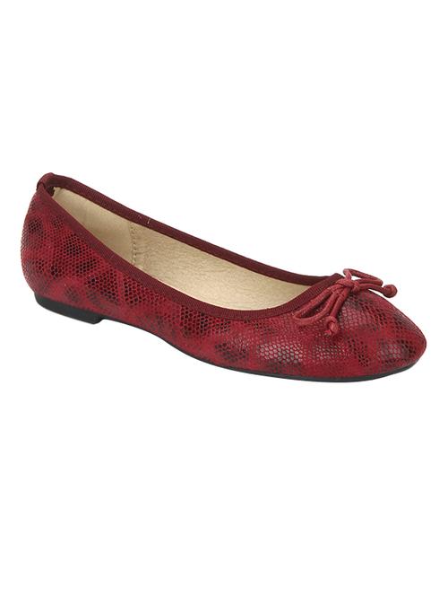 maroon patent leather slip on ballerina - 14746828 - Very Small Image - 1