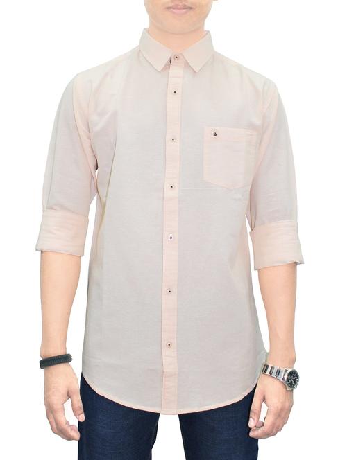 pink cotton casual shirt - 14749527 - Very Small Image - 1