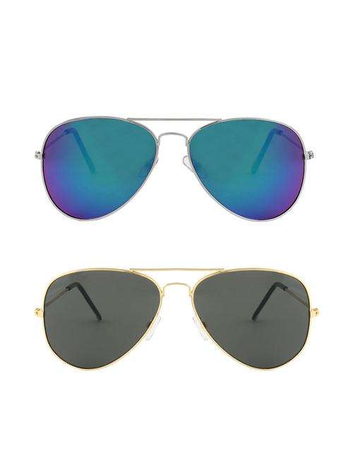 zyaden combo of two aviator sunglasses - 14749805 - Very Small Image - 1