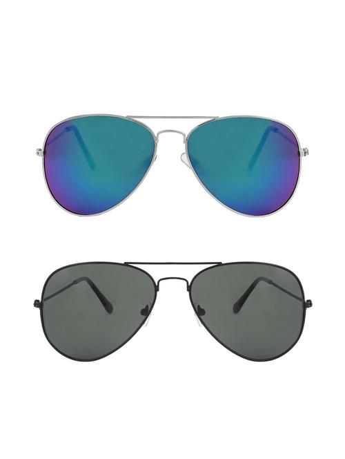 zyaden combo of two aviator sunglasses - 14749807 - Very Small Image - 1
