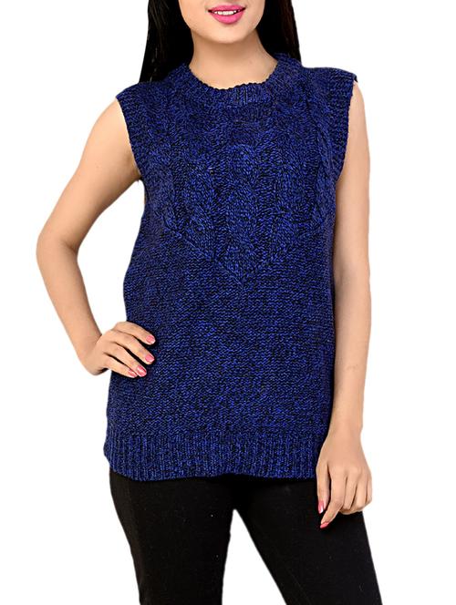 blue woolen pullover - 14749974 - Very Small Image - 1