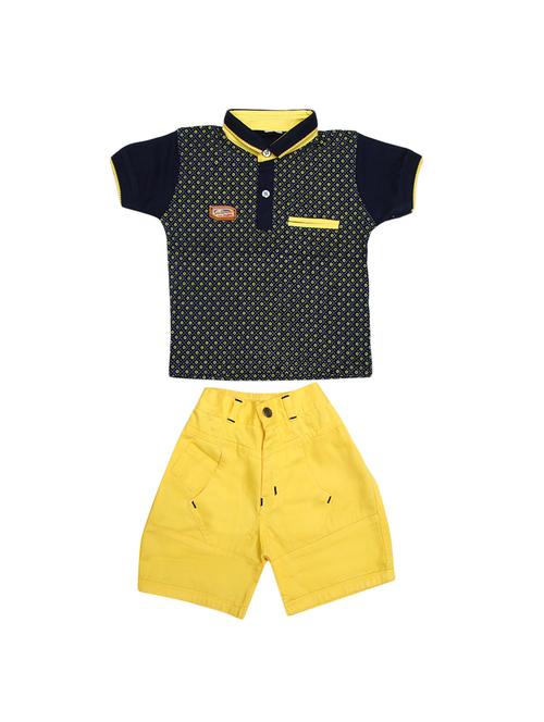 yellow cotton shorts set - 14754592 - Very Small Image - 1