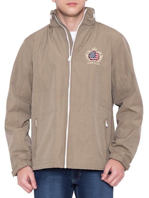 beige nylon casual jacket - 14754670 - Very Small Image - 1