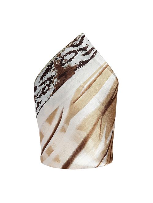 brown silk pocketsquare - 14754694 - Very Small Image - 1
