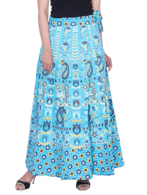 paisley print side knot a-line skirt - 14754796 - Very Small Image - 1