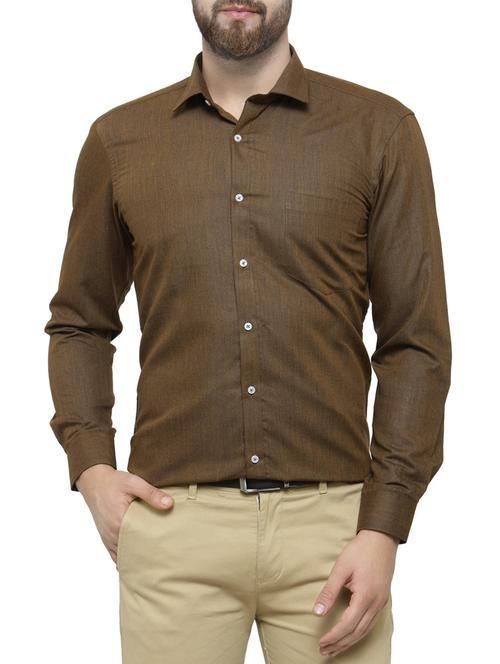 green cotton formal shirt - 14755451 - Very Small Image - 1
