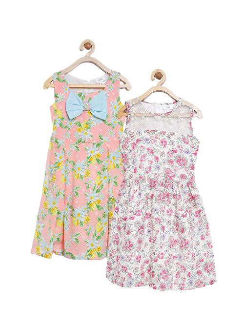 multi colored polyester frock - 14755696 - Very Small Image - 1