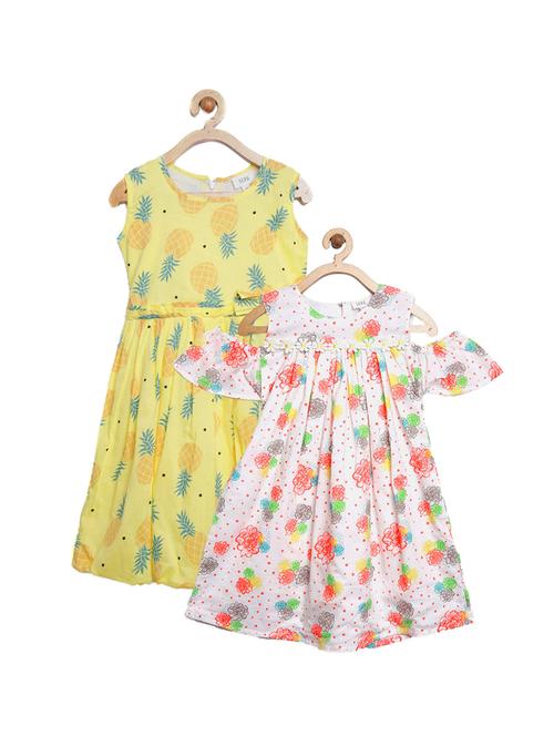 multi colored cotton frock - 14755731 - Very Small Image - 1