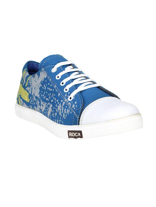 blue canvas lace up sneaker - 14756214 - Very Small Image - 1