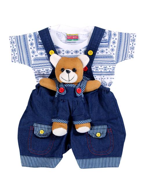 blue denim dungaree set - 14759112 - Very Small Image - 1