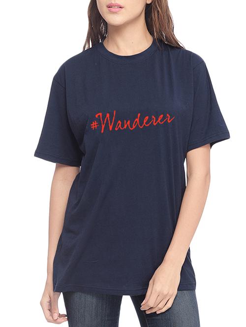 navy blue cotton regular tshirt - 14759286 - Very Small Image - 1