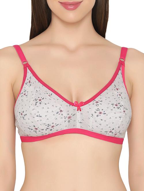 white cotton bra - 14760163 - Very Small Image - 1