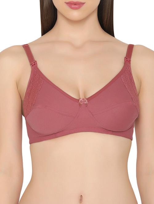 peach cotton blend bra - 14760173 - Very Small Image - 1