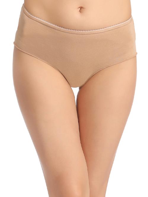 beige cotton blend panty - 14760202 - Very Small Image - 1
