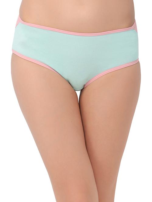 light blue cotton blend panty - 14760223 - Very Small Image - 1