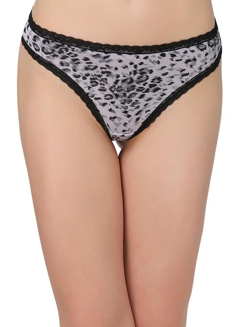 black polyamide thongs panty - 14760224 - Very Small Image - 1