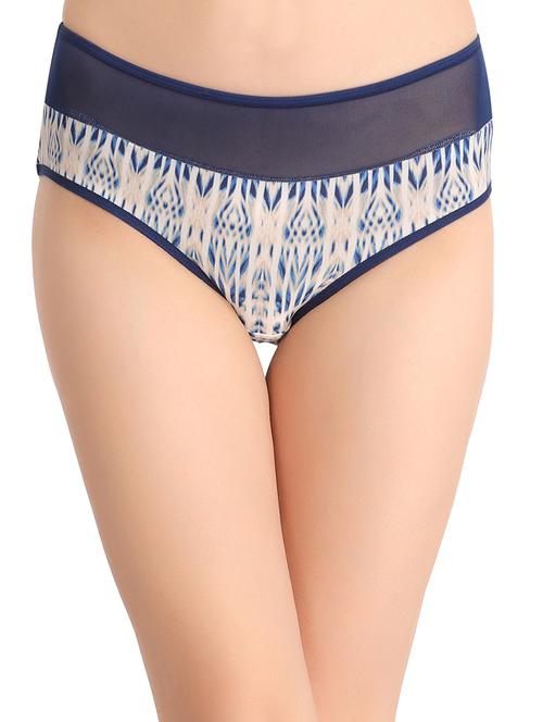 blue cotton blend hipster panty - 14760268 - Very Small Image - 1