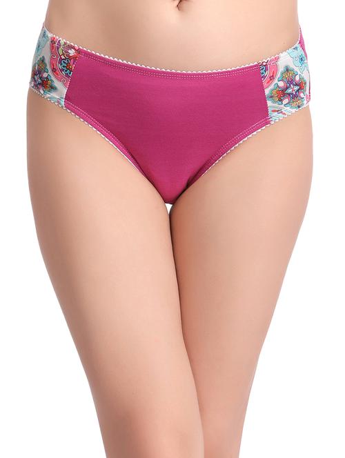 pink cotton blend panty - 14760269 - Very Small Image - 1