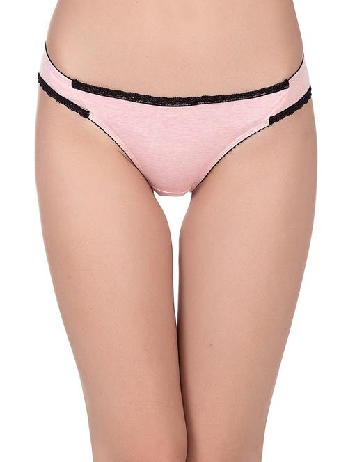 pink cotton blend bikini panty - 14760275 - Very Small Image - 1