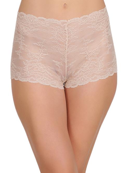 beige lace tanga panty - 14760388 - Very Small Image - 1