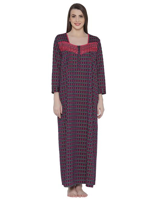 multi colored nightwear gown - 14760429 - Very Small Image - 1